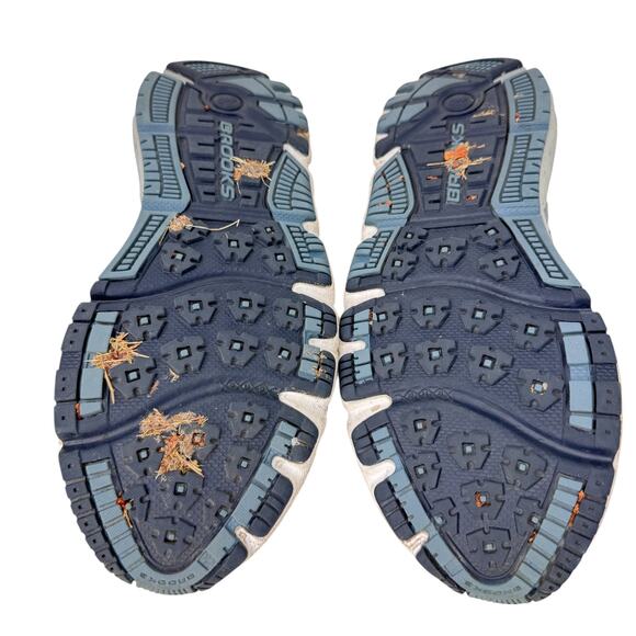 Brooks Addiction 11 Running Shoes Mens Size 13 Blue Mesh Logo Low Top Lace Up - Picture 6 of 9